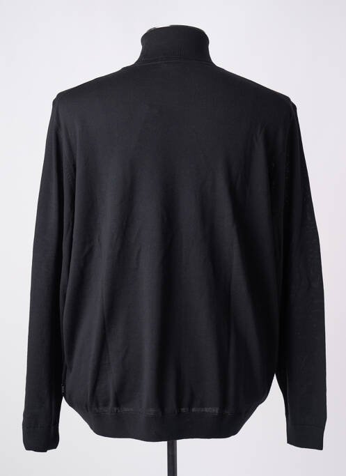 Pull col roulé noir HUGO BOSS pour homme