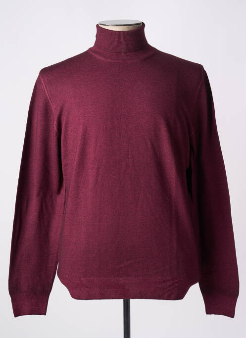 Pull col roulé violet GRAN SASSO pour homme