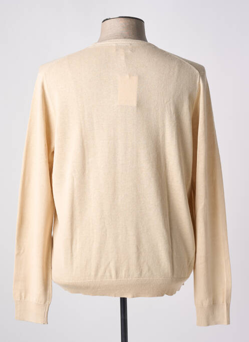 Pull col rond manches longues beige VICOMTE ARTHUR homme