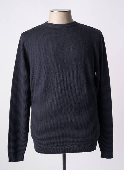 Pull bleu WOOL & CO pour homme