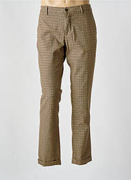 Pantalon chino tissage popeline taille normale marron MASON'S homme