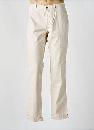 Pantalon chino tissage popeline taille normale beige MASON'S homme