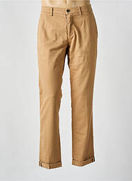 Pantalon chino tissage popeline taille normale marron MASON'S homme