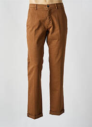 Pantalon chino tissage popeline taille normale marron fonce MASON'S homme