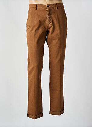 Pantalon chino tissage popeline taille normale marron fonce MASON'S homme