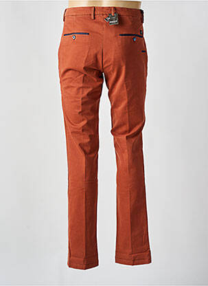 Pantalon chino tissage popeline taille normale orange MASON'S homme