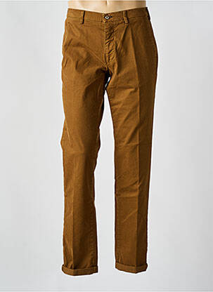 Pantalon chino tissage popeline taille normale jaune MASON'S homme