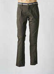 Pantalon chino tissage popeline taille normale vert MASON'S homme
