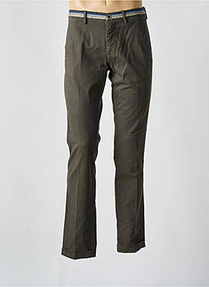 Pantalon chino tissage popeline taille normale vert MASON'S homme