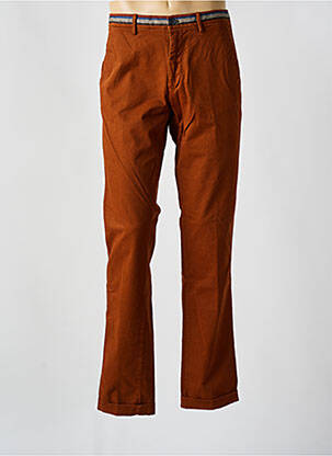 Pantalon chino tissage popeline taille normale orange MASON'S homme