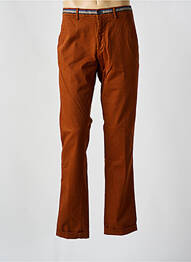 Pantalon chino tissage popeline taille normale orange MASON'S homme