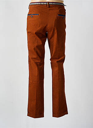 Pantalon chino tissage popeline taille normale orange MASON'S homme