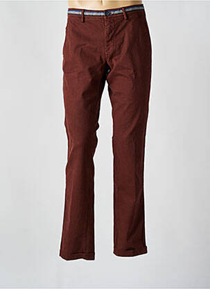 Pantalon chino tissage popeline taille normale rouge MASON'S homme