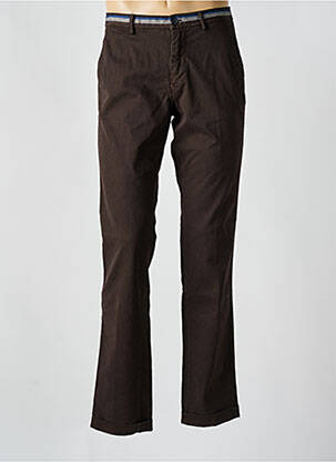 Pantalon chino tissage popeline taille normale marron MASON'S homme