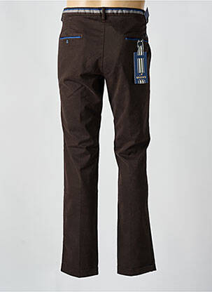 Pantalon chino tissage popeline taille normale marron MASON'S homme