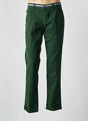 Pantalon chino tissage popeline taille normale vert MASON'S homme