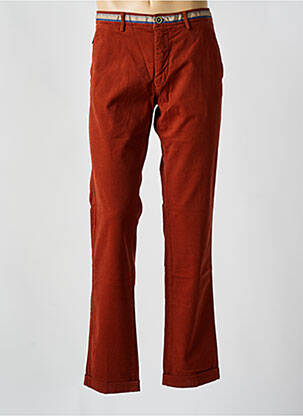 Pantalon chino tissage popeline taille normale orange MASON'S homme