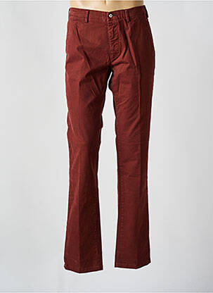 Pantalon chino tissage popeline taille normale orange MASON'S homme