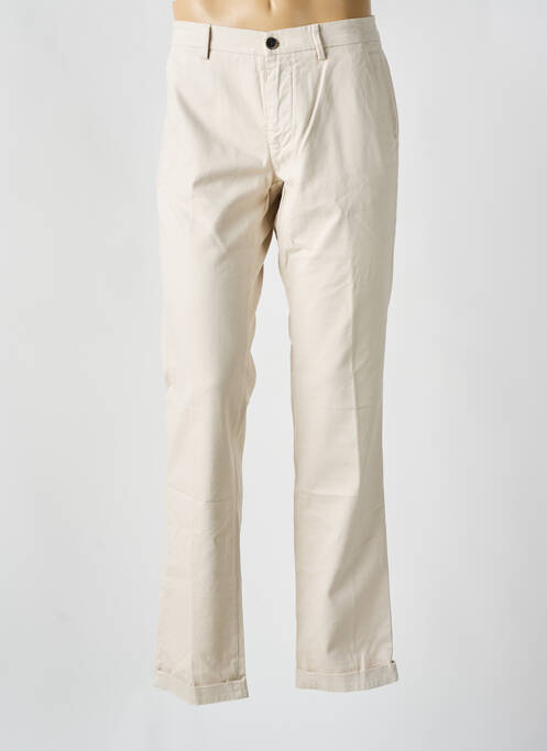 Pantalon chino tissage popeline taille normale beige MASON'S homme