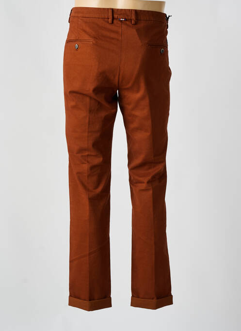 Pantalon chino tissage popeline taille normale orange fonce MASON'S homme