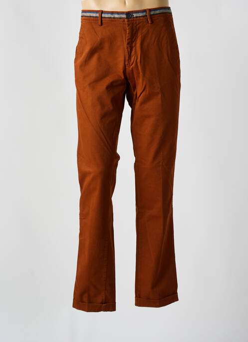 Pantalon chino tissage popeline taille normale orange MASON'S homme