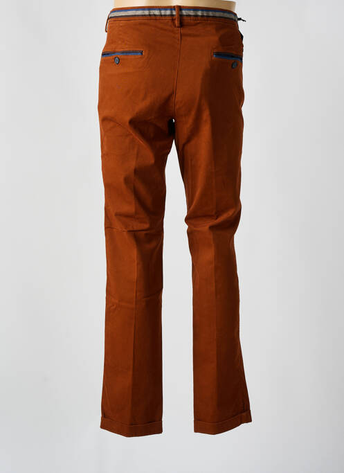 Pantalon chino tissage popeline taille normale orange MASON'S homme