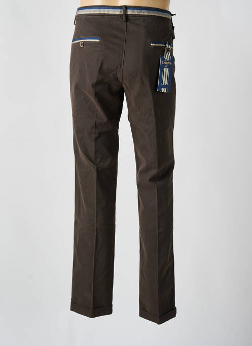 Pantalon chino marron fonce MASON'S pour homme