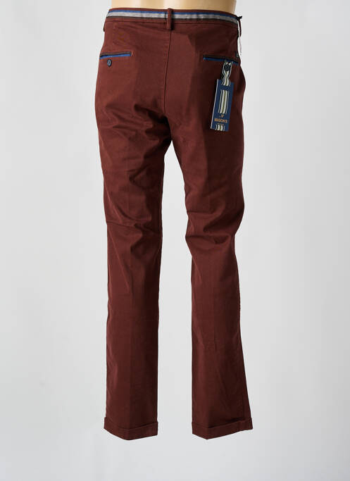 Pantalon chino rouge MASON'S pour homme