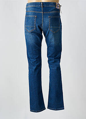 Jeans coupe droite fermeture zippée sous rabat boutonné taille normale bleu MASON'S homme