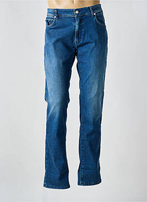 Jeans coupe droite fermeture zippée sous rabat boutonné taille normale bleu MASON'S homme
