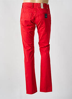 Pantalon slim fermeture zippée sous rabat boutonné rouge TRAMAROSSA homme