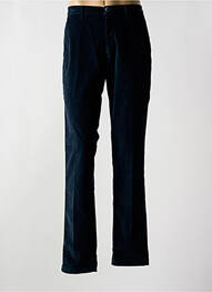Pantalon droit fermeture zippée sous rabat boutonné bleu MASON'S femme