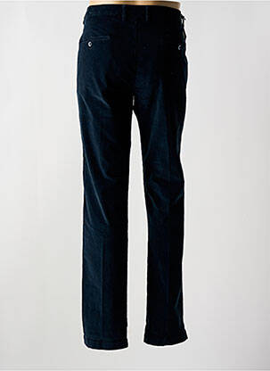 Pantalon droit fermeture zippée sous rabat boutonné bleu MASON'S femme