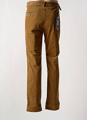 Pantalon chino fermeture zippée sous rabat boutonné beige MASON'S femme