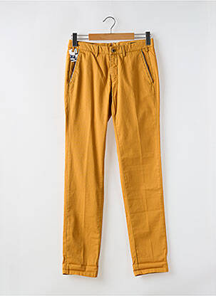 Pantalon chino poches jaune MASON'S homme