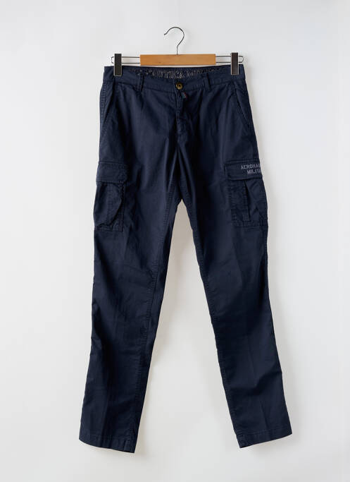 Pantalon cargo noir AERONAUTICA pour homme