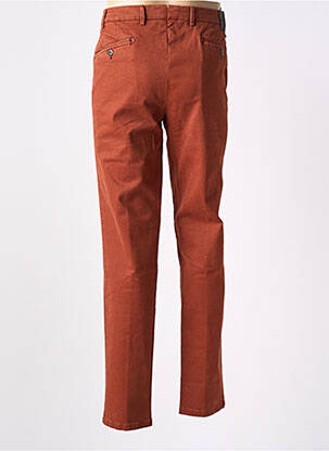Pantalon chino stretch taille normale orange MMX homme