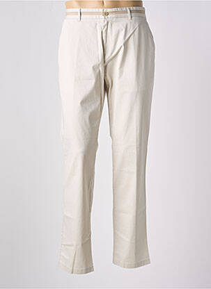 Pantalon chino tissage chiné taille normale beige ROY ROBSON homme