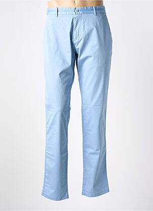 Pantalon chino tissage chiné taille basse bleu ROY ROBSON homme
