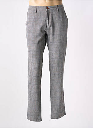 Pantalon slim taille à pinces taille normale gris ROY ROBSON homme