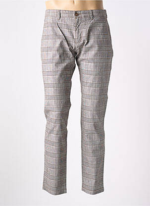 Pantalon chino tissage chiné taille normale marron ROY ROBSON homme