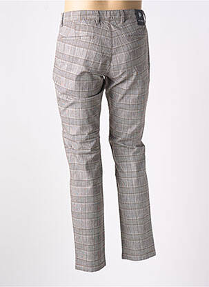 Pantalon chino tissage chiné taille normale marron ROY ROBSON homme