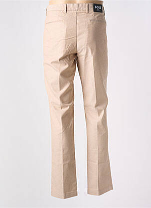 Pantalon chino tissage chiné taille basse beige HUGO BOSS homme