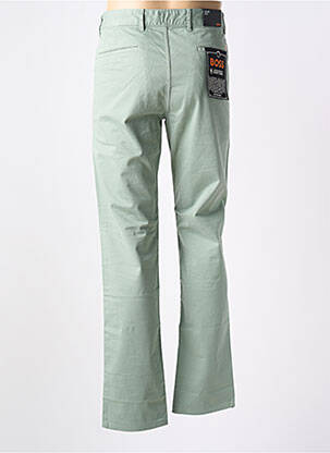 Pantalon chino tissage popeline taille normale vert HUGO BOSS homme
