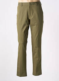 Pantalon chino fermeture zippée sous rabat avec crochet taille normale vert HUGO BOSS homme