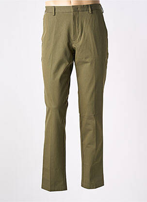 Pantalon chino fermeture zippée sous rabat avec crochet taille normale vert HUGO BOSS homme