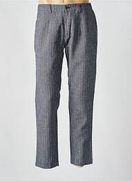 Pantalon droit tissage chiné taille normale bleu BOB homme