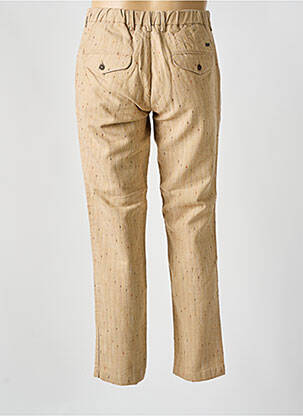 Pantalon droit tissage chiné taille normale beige BOB homme