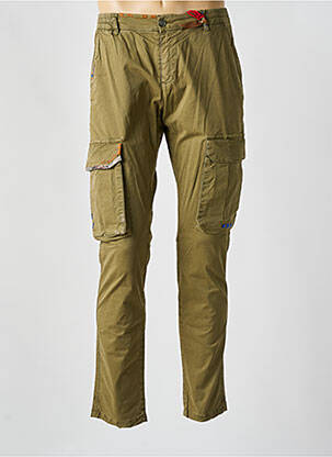 Pantalon cargo taille élastique taille basse vert BOB homme