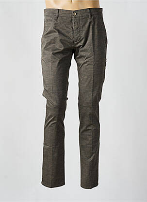 Pantalon chino imprimé imprimé prince de galle taille normale marron PANAMA homme